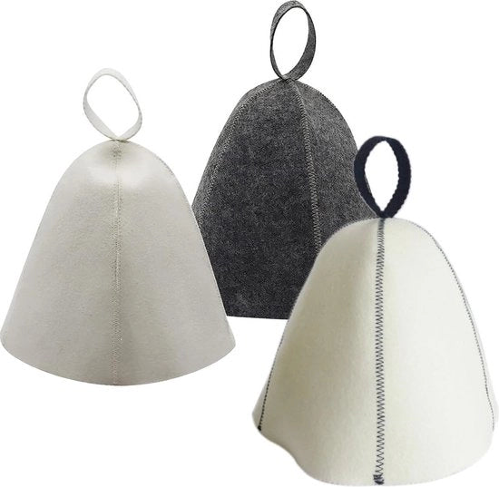 Accessori per sauna 3 pezzi vilten pet per capelli - protezione capelli contro calore docce sauna fonti termali
