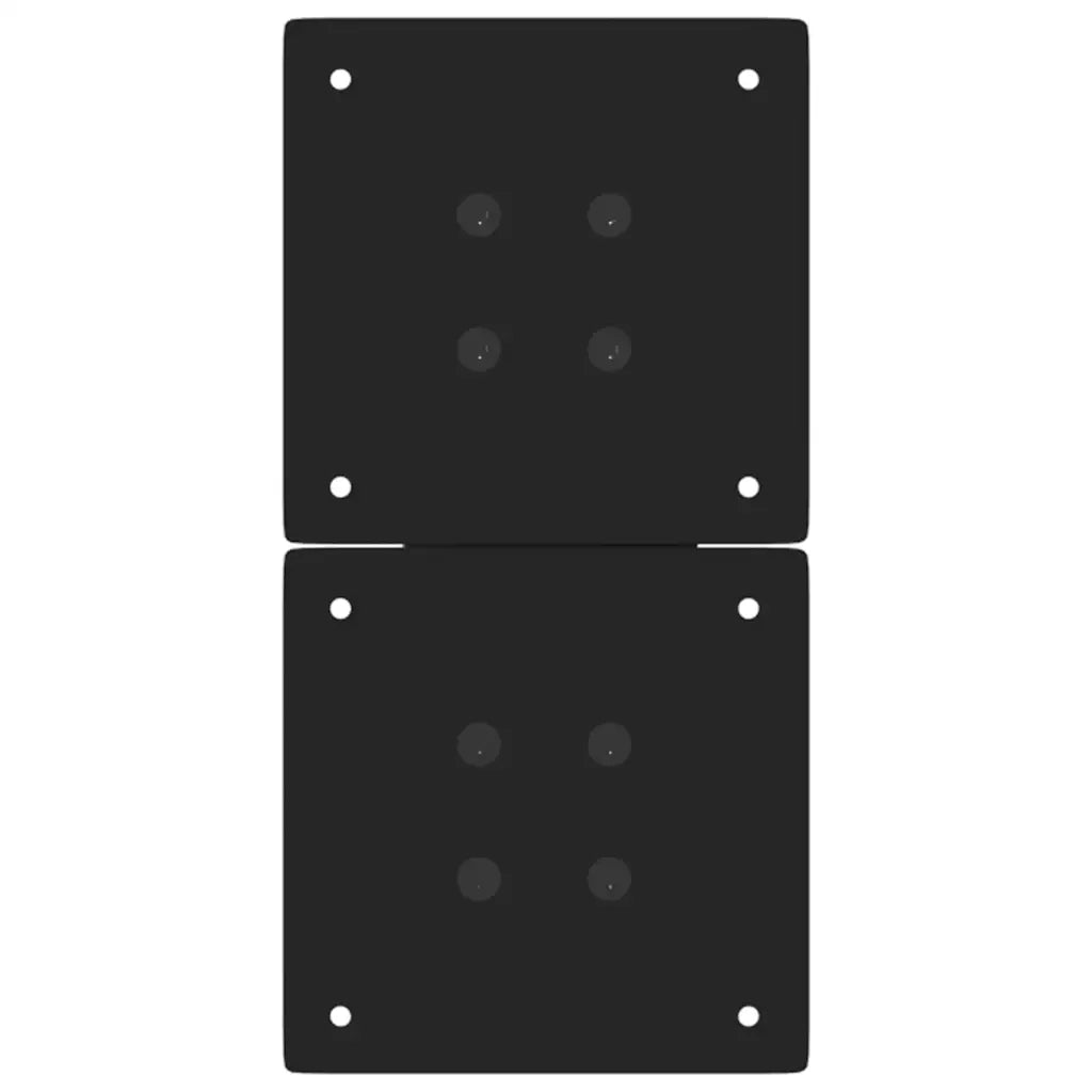 Gambe per Tavolino da Caff¨¨ a Forma di X 2 pz-Set di 2 Gamba per Tavolo Nere 38x(42-43) cm Acciaio 513954