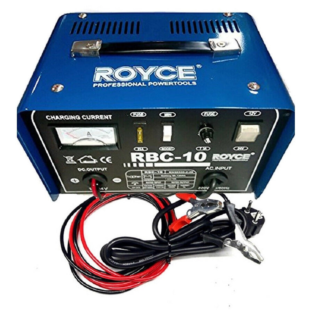 Trade Shop - Carica Batteria 12-24v 10a Auto Moto Camper Barca Caricabatterie Portatile -