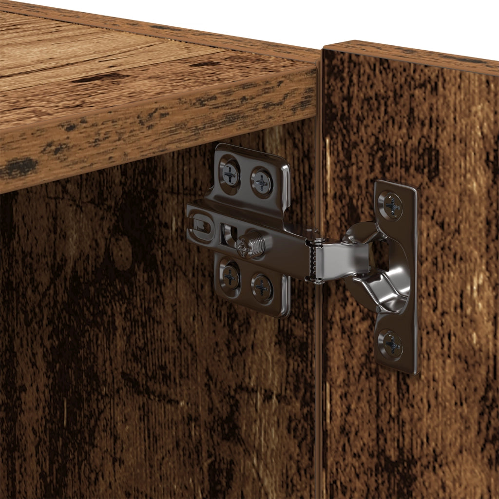 Cabinet TV  con luci LED Legno Vecchio 80x35x31 cm