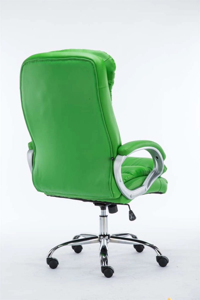 Sedia ufficio XXL Vancouver in similpelle verde