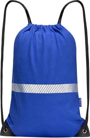 Trekkoordrugzak sport e gym con tas esterno in giallo, arancione e rosa