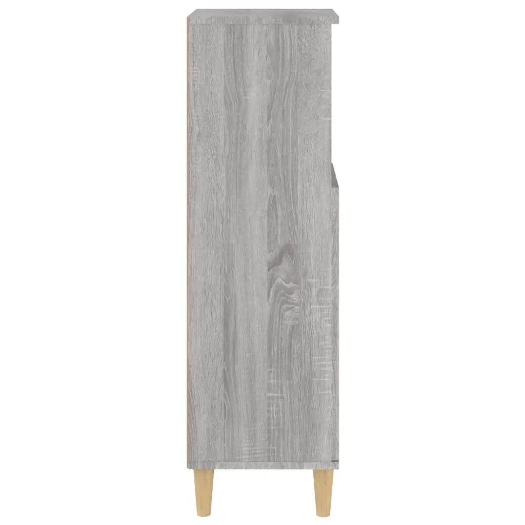 Armadietto Bagno | Armadio da bagno Grigio Sonoma 30x30x100cm in Legno Multistrato