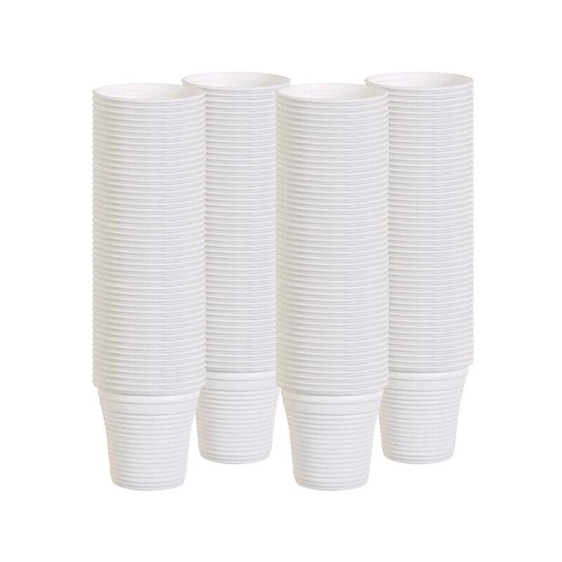 MAURY'S BICCHIERINI CAFFÈ IN BIOPLASTICA MONOUSO 80 ML IN SET 200 PZ BIANCHI
