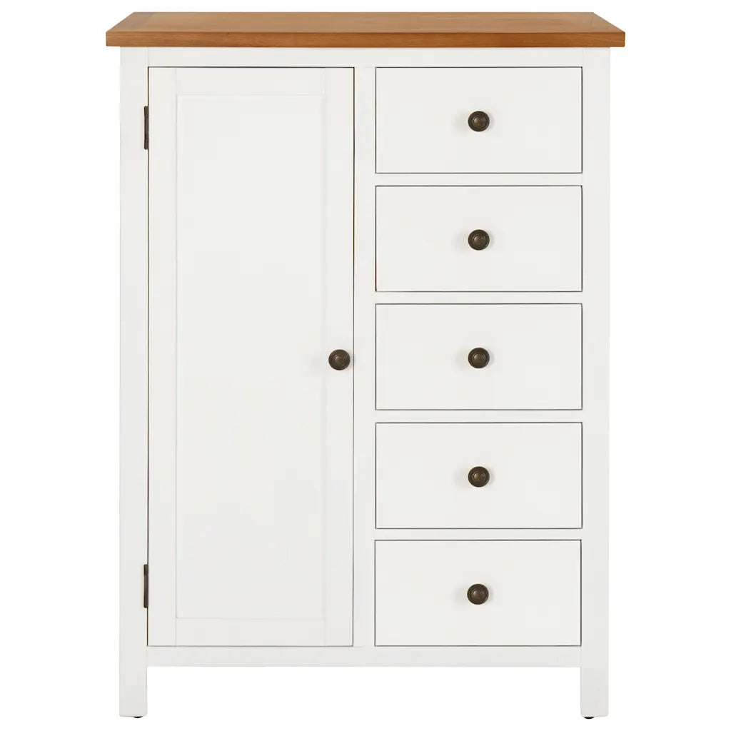 Guardaroba 76x52x105 cm in Legno Massello di Rovere 289209