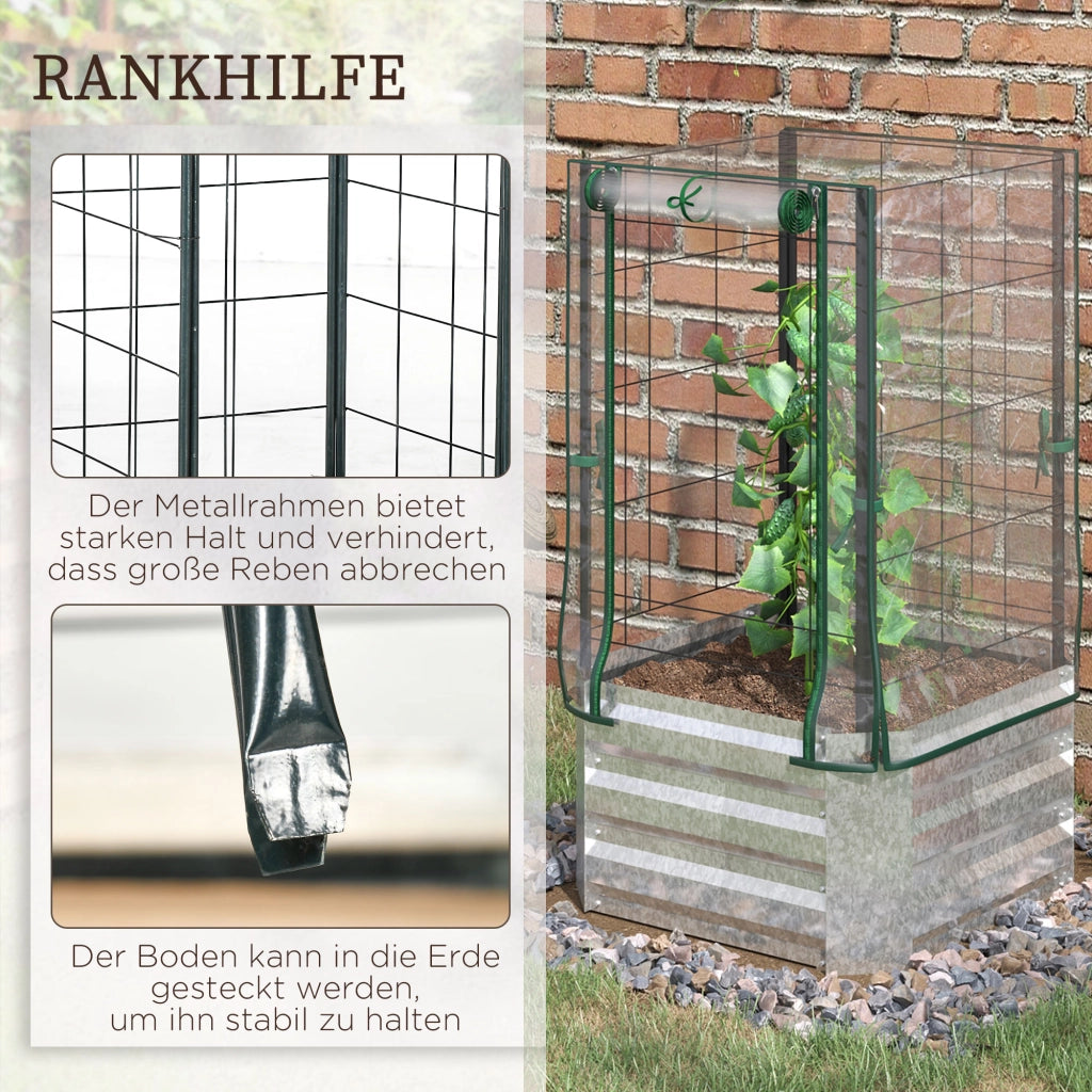 Set Giardino Orto 3 Pezzi ¨C zephmum ¨C Verde 53x53x90 cm