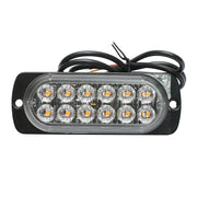Lampada di livello a LED 12-24V, 12W, gialla, 12 LED 110x40x12mm