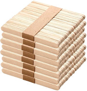 Stecchi per ghiaccio 400 pezzi - Stecchi in legno - Legno naturale - Progetti di fai da te - Artigianato - Materiale alimentare sicuro - Stecchi per fai da te