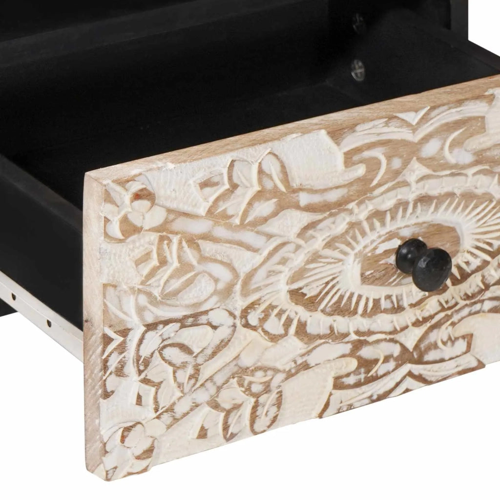 Tavolino da salotto con cassetto Bianco 80 x 54 x 40 cm 4018381