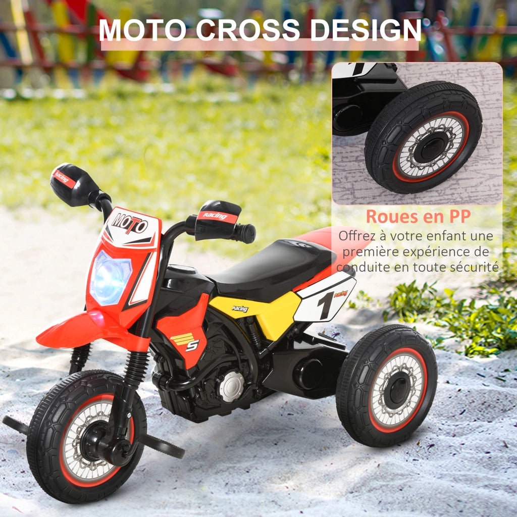 Triciclo Moto Cross ¨C Xylo ¨C Effetti Musicali e Luminosi con Contenitore Rosso