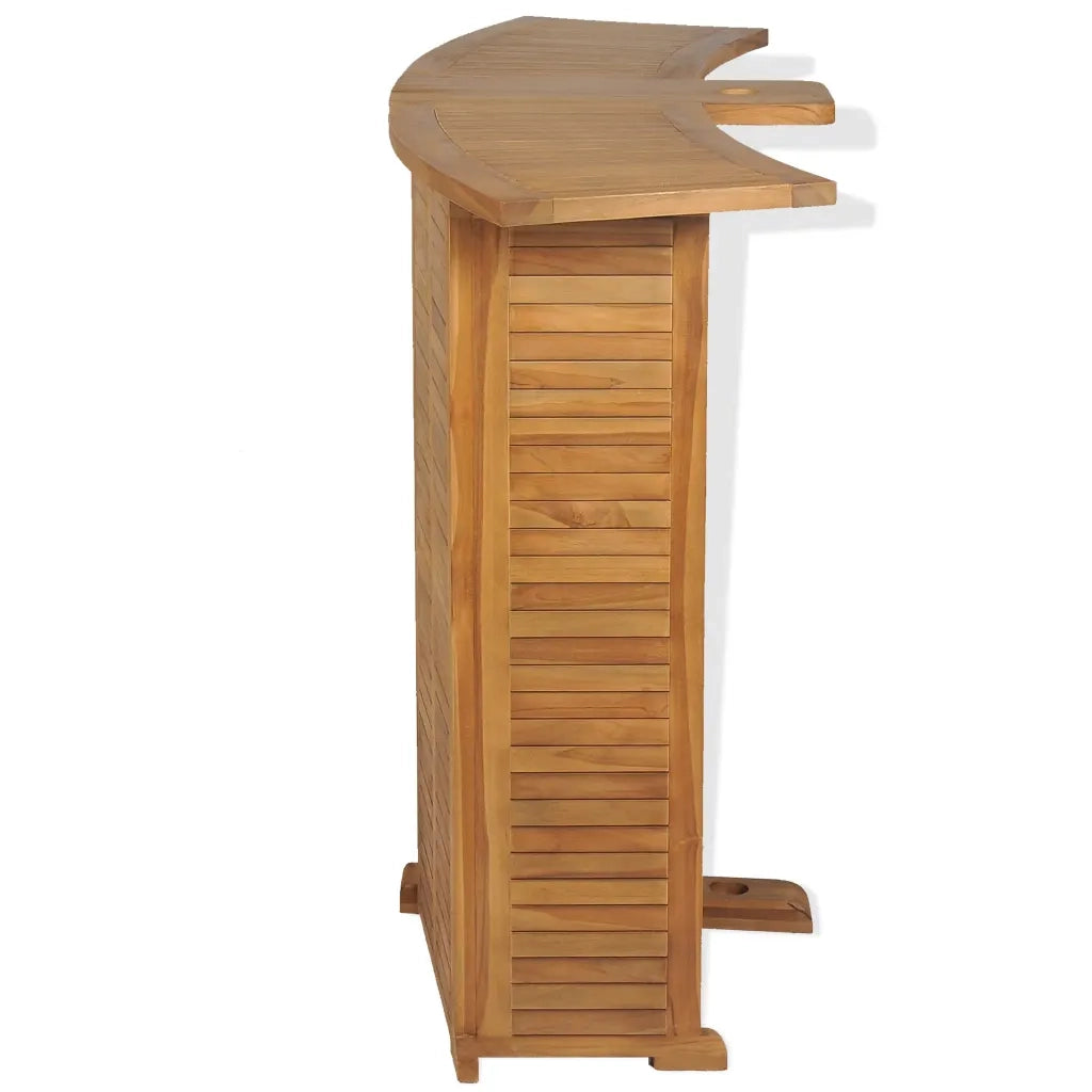 Tavolo da Bar Pieghevole 155x53x105 cm in Massello di Teak cod mxl 34390