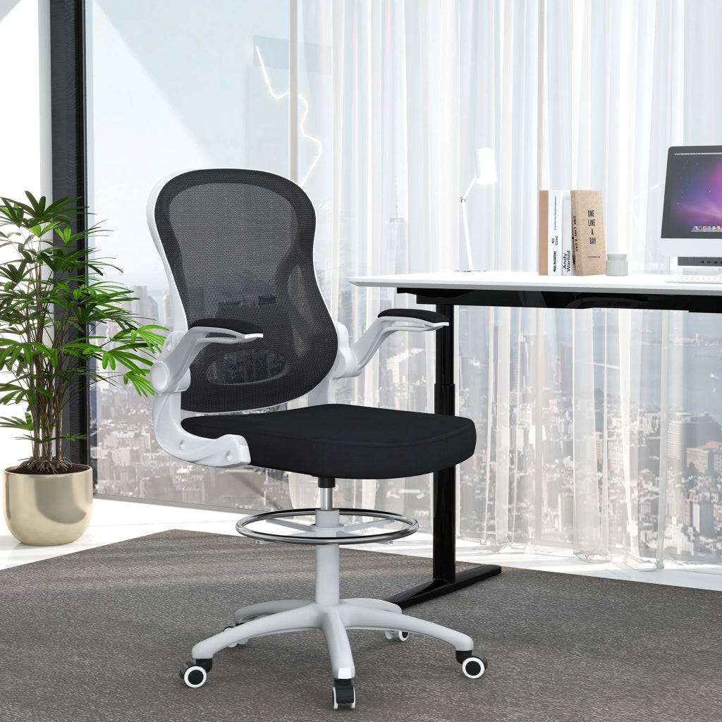 Sedia da Ufficio Ergonomica ¨C Zephmum ¨C Tessuto Grigio 59x65x110-130 cm
