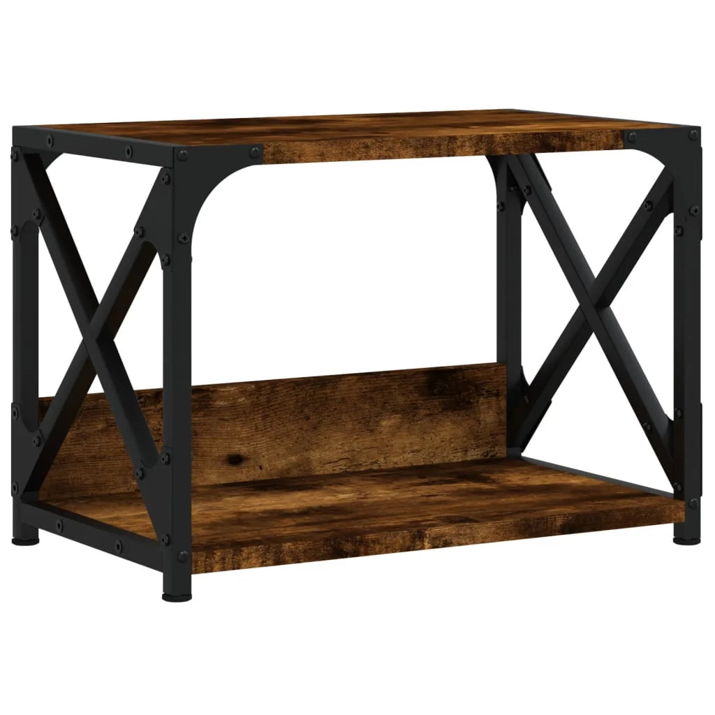 Supporto per stampante da tavolo per ufficio a 2 livelli 44 x 26 x 315 cm marrone 02_0044788