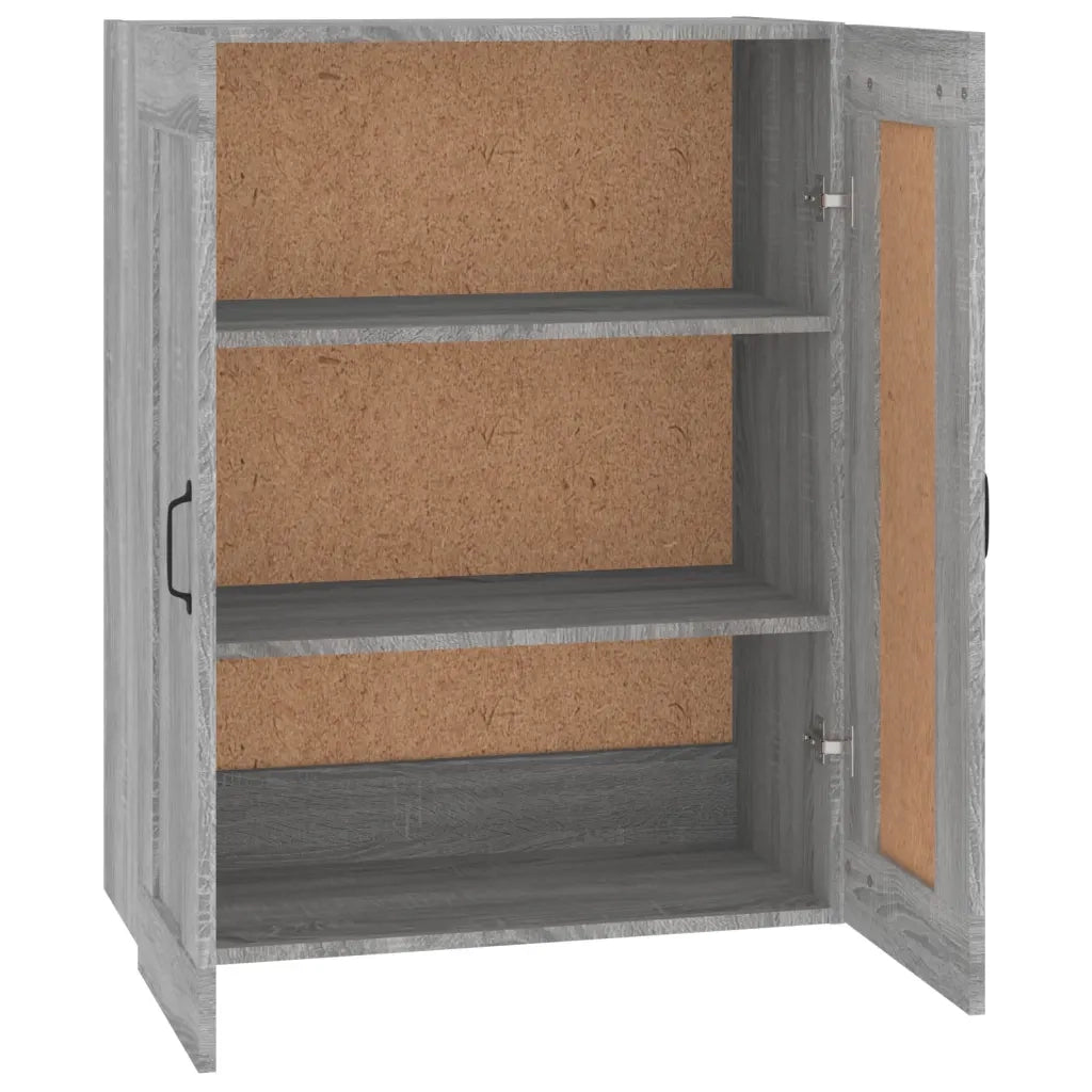 Armadietto Pensile a Parete Grigio Sonoma 69,5x32,5x90 cm 817397