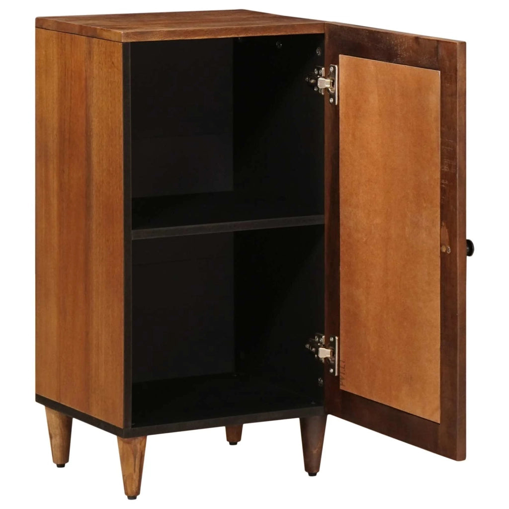 Credenza con porta Noce 40 x 33 x 75 cm Legno di mango massello 4018248