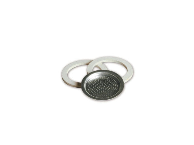 Vivi Filtro Moka con 2 Guarnizioni 3 Tazze