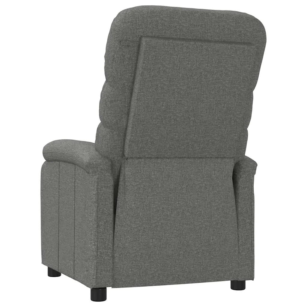 Poltrona Reclinabile in Tessuto Grigio Scuro 342701