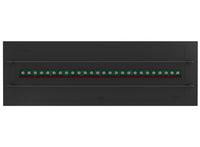 Camino a Vapore Elettrico da Incasso 120x48,5x33 cm Invapo con LED RGB Nero