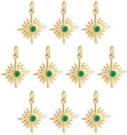 Decine di Stuks 18K Vergulde Noordster-Bedeltjes per Sieraden Fai da Te