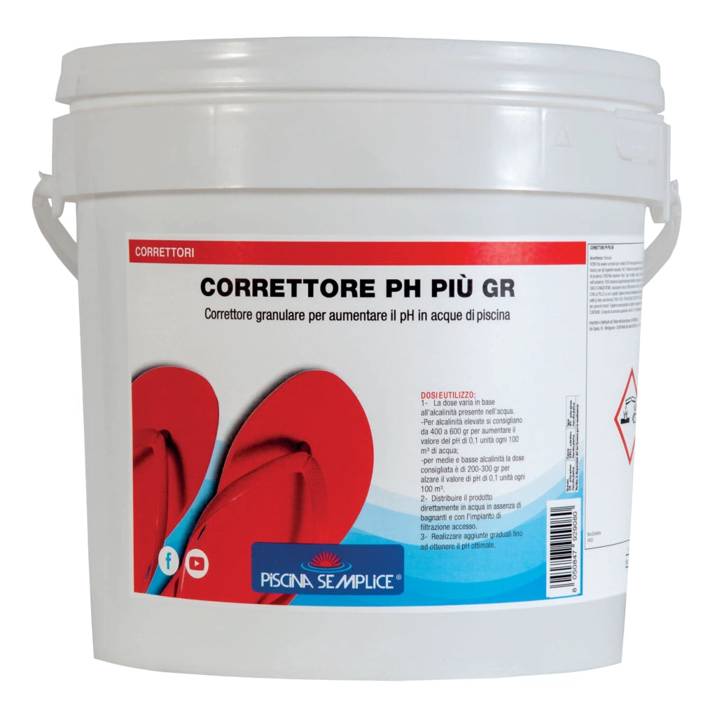CORRETTORE PH PIU' GRANULARE 5 kg Piscina semplice