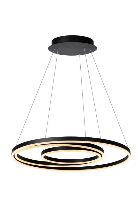 Lampadario Lucide Triniti LED 136W 3000K nero/bianco