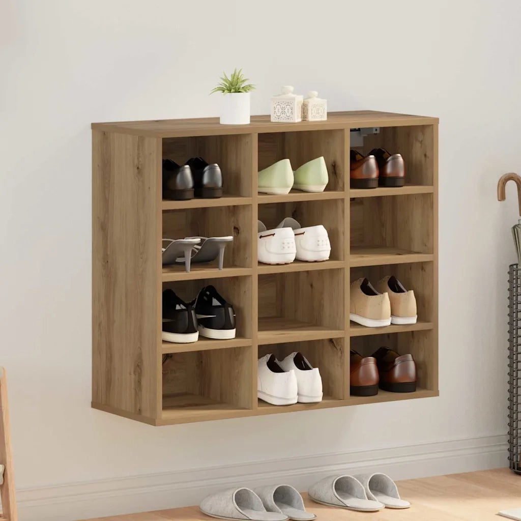 Mobile per scarpe-Scarpiera Rovere artigianale 77,5 x 30 x 67 cm