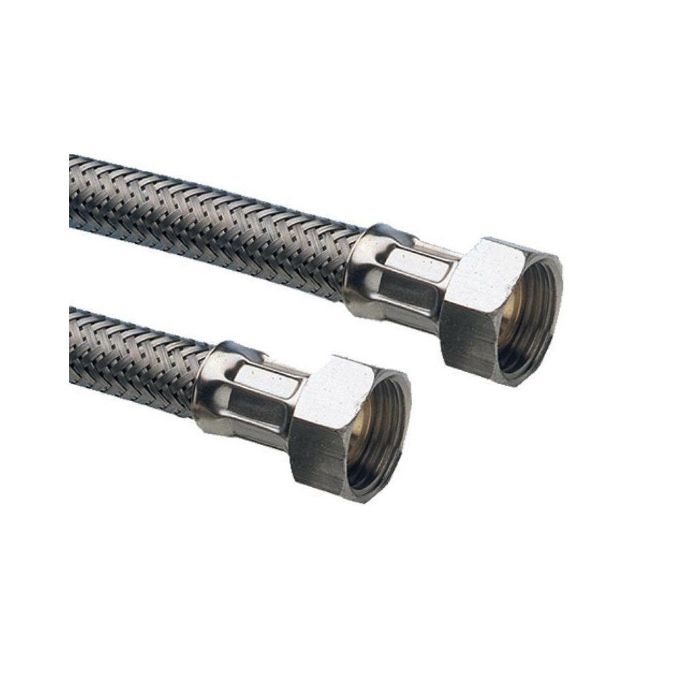 Flessibile acqua ff 1/2 x 1/2 x 30cm da 1/2 rivestimento in acciaio inox per rubinetto