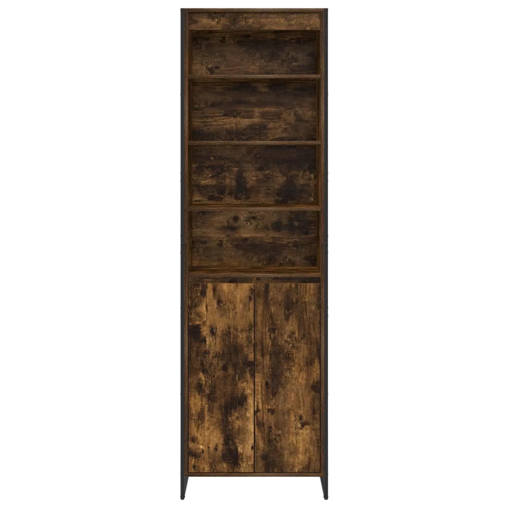 Armadi alti 2 pcs Quercia Fumosa 60 x 36 x 200 cm
