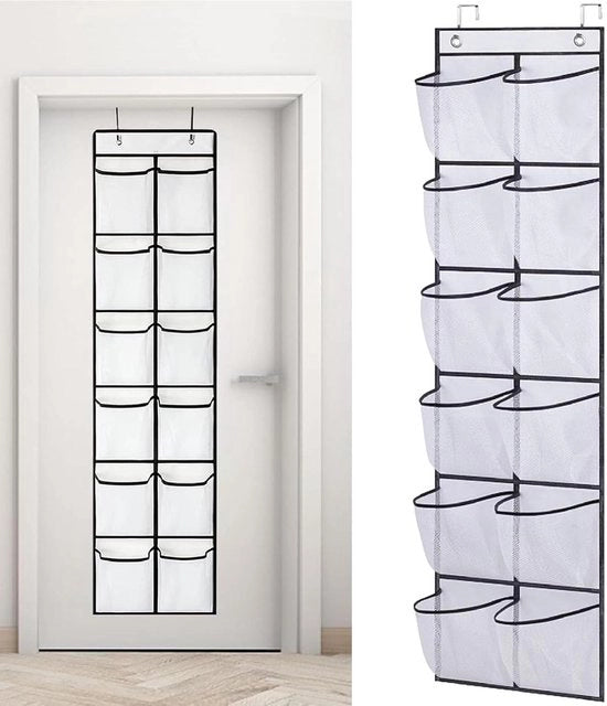 Organizzatore multifunzionale per porte - 12 cassette, per camera da letto, soggiorno, bagno