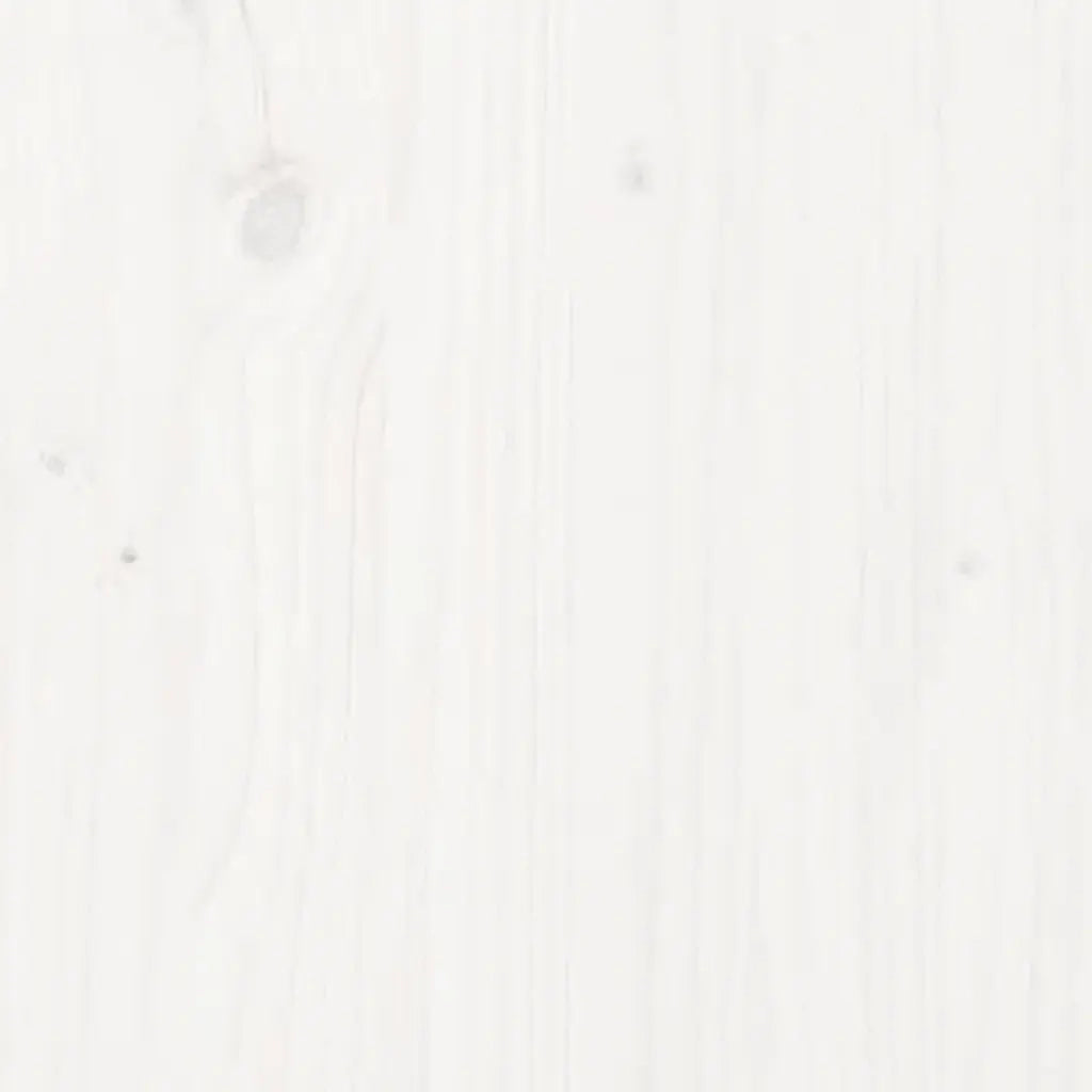 Portasciugamani Bianco 23x18x110 cm in Legno Massello di Pino CFW2995230