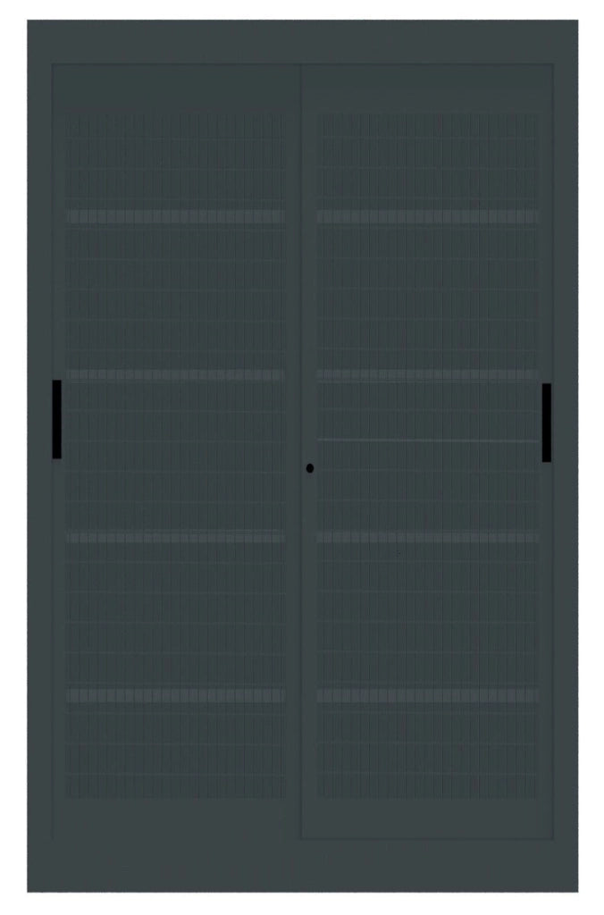 Armadio per archiviazione da ufficio con ante a rete metalliche cm. 120x45x200h