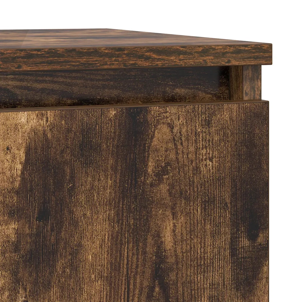Credenza Rovere Fumo 57x34x76 cm in Legno Multistrato