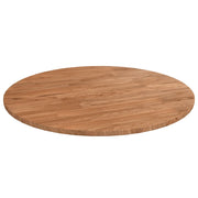 Piano Tavolo Rotondo Marrone Chiaro Ã˜50x1,5 cm Rovere Trattatocod mxl 97408
