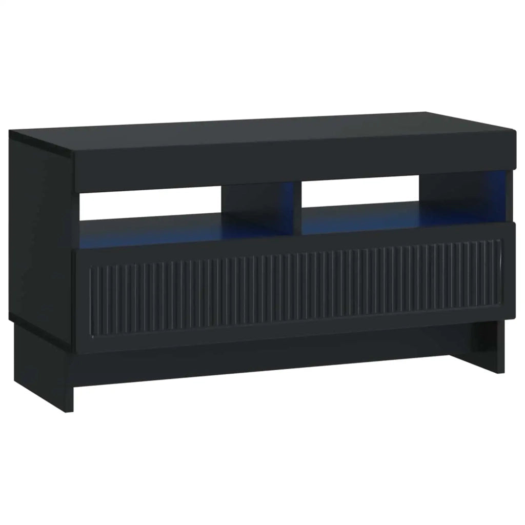Mobile TV LED a 5 pezzi Nero Legno ingegnerizzato 3416414
