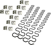 Kit di riparazione per molle del divano - 4 pezzi 25 pollici di molla con 16 clip S 4.0 diametro di filo per sedute in mobili, decorazione interna, auto e altro.