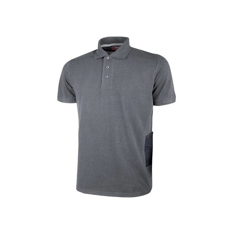 POLO GAP MANICA CORTA SLIM FIT  tg.L  grey meteorite    UPOWER