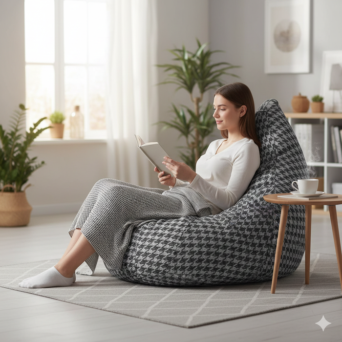 Poltrona Pouff in poliestere 80x120cm Poule Grande Avalli