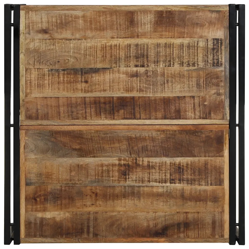 Tavolino 80x80x35 cm in Legno Massello di Mango Grezzo 4016670