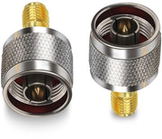 Adattatore coaxiale RF SMA per connessione N a femmina per antenne Wi-Fi - 2 pezzi