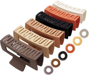Set di 6 grandi clip capelli per donne - clip capelli - clip banane - fermacapelli - per adulti - clip capelli rettangolari - grandi - sei diverse colori - B