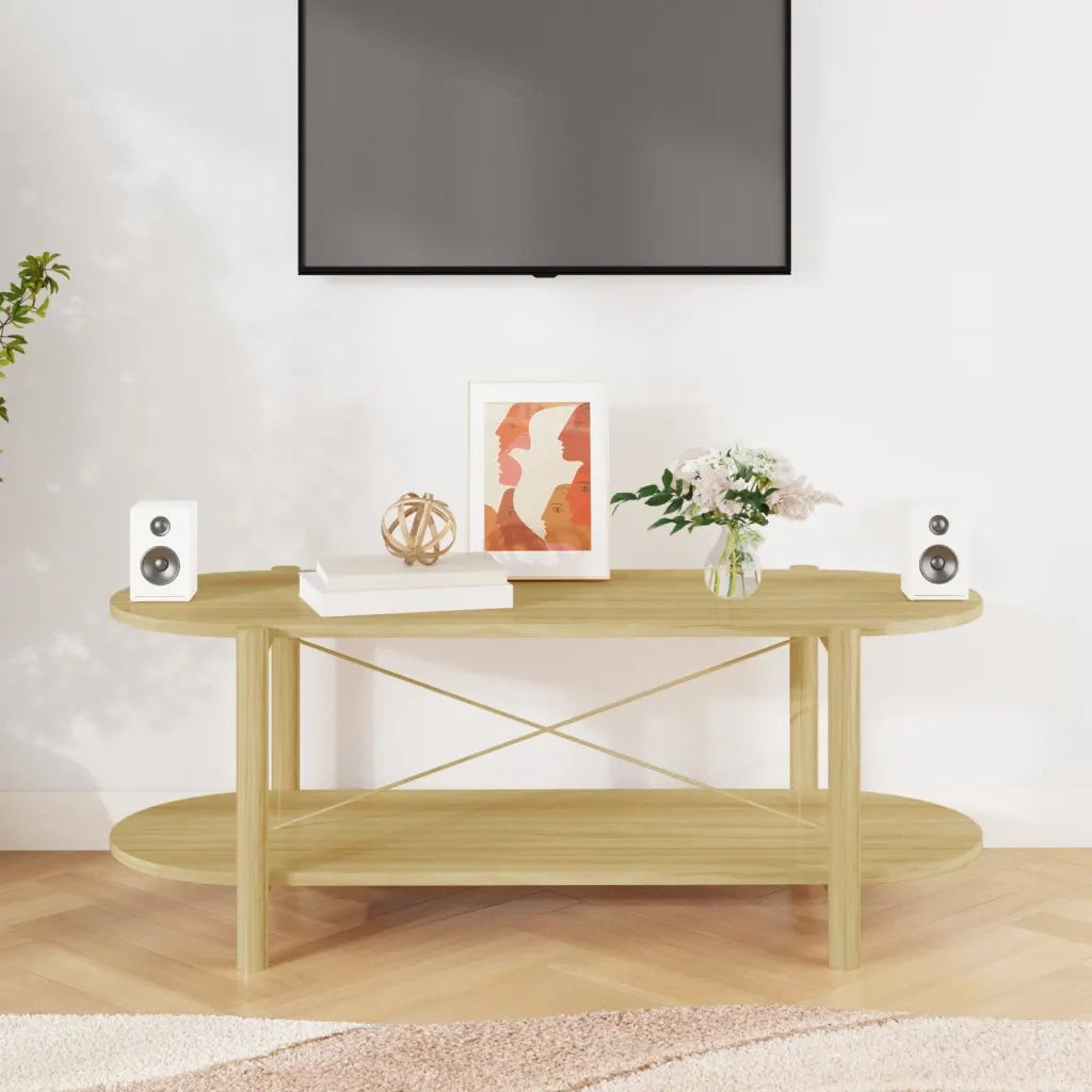Tavolino da salotto | Tavolino da caff¨¨ | Tavolino da Soggiorno 110x48x40 cm in Legno Multistrato