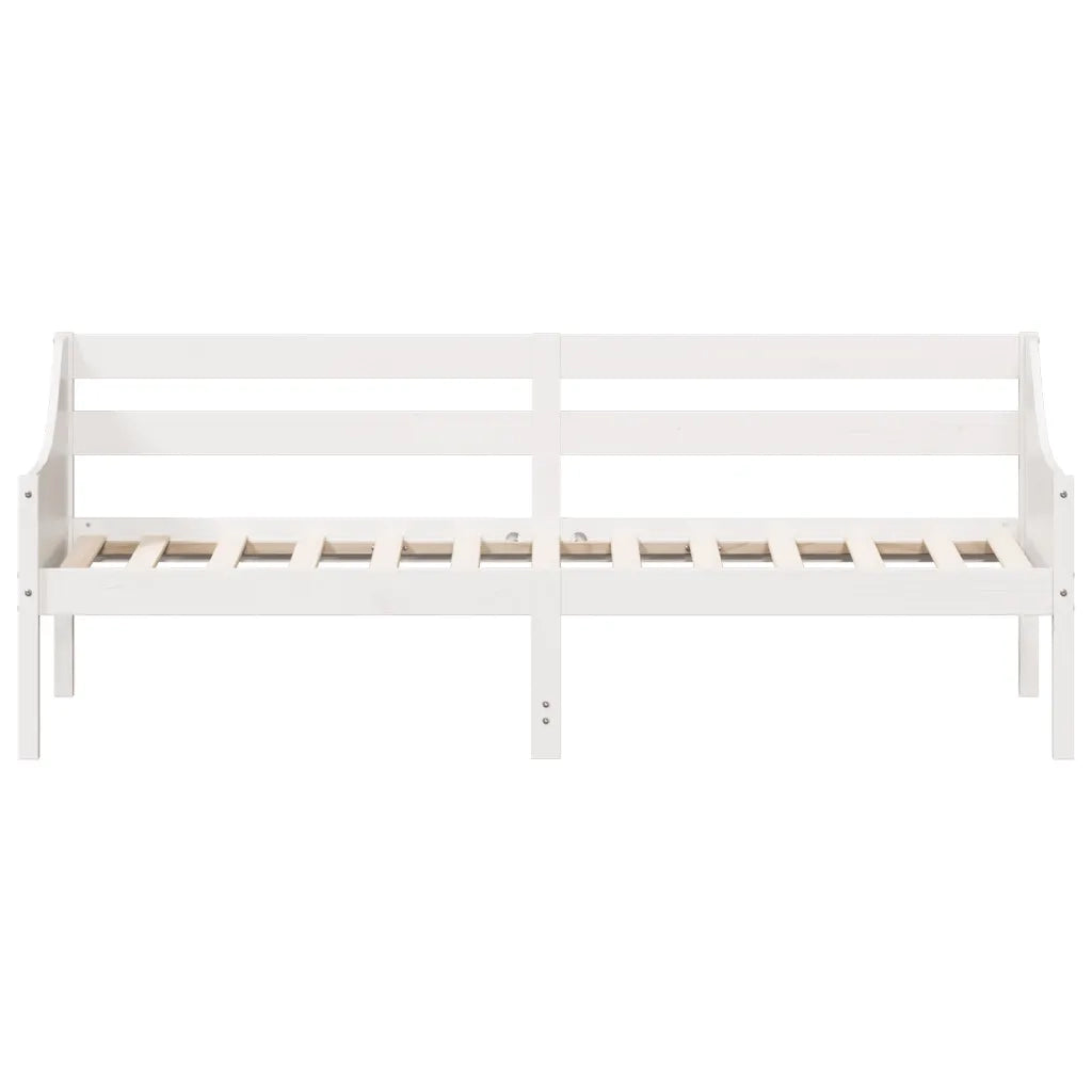 Dormeuse senza Materasso Bianca 80x200 cm Legno Massello Pino 842827