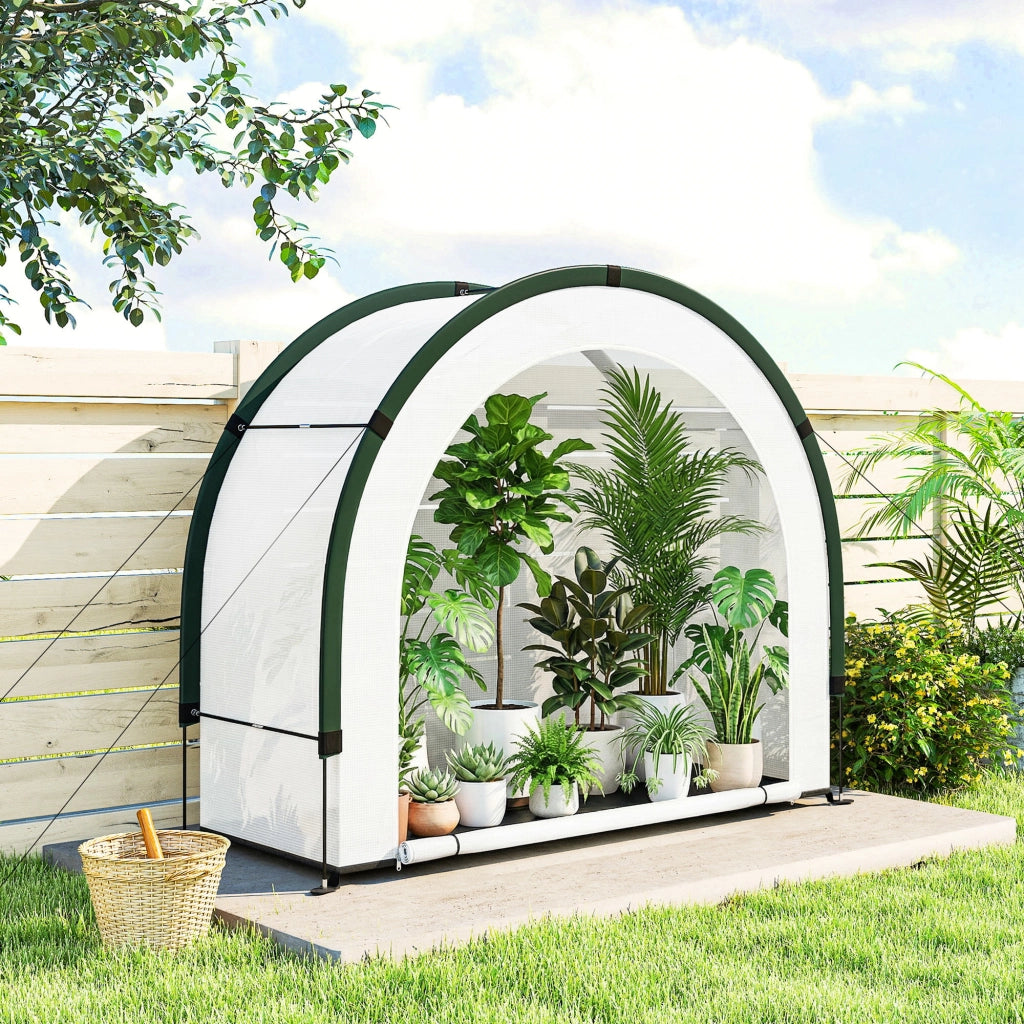 Serra da giardino pieghevole in plastica verde ¨C zephmum ¨C 200x80x164 cm