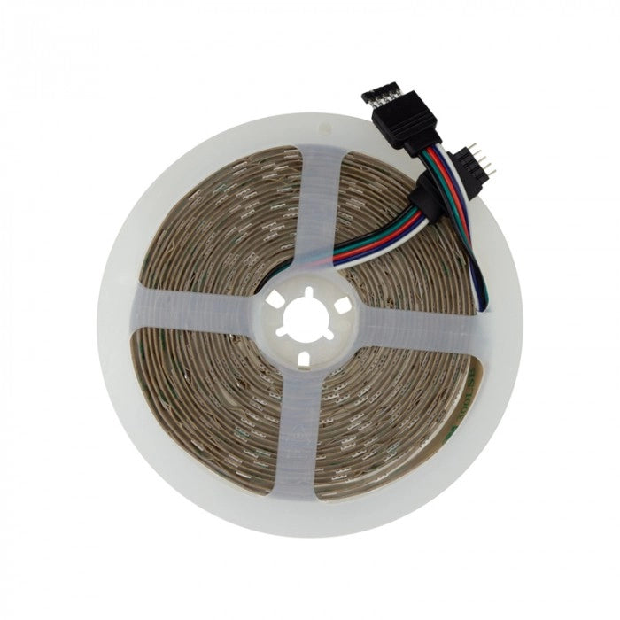 Striscia LED RGB+Bianco Freddo 6500K 5m 12V IP20 14,4W/m