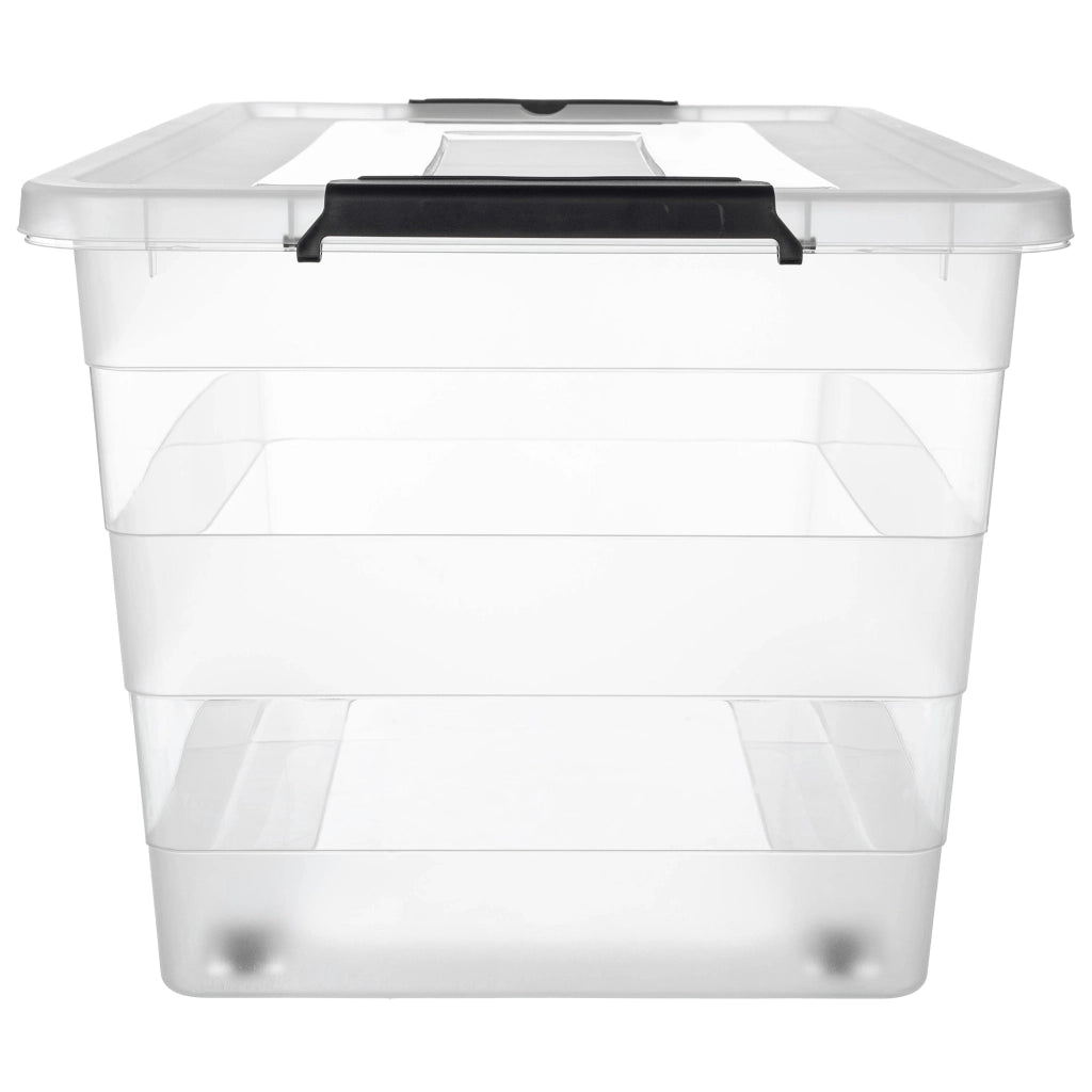 Organizzatore per giocattoli in plastica KADAX da 55 litri con coperchio
