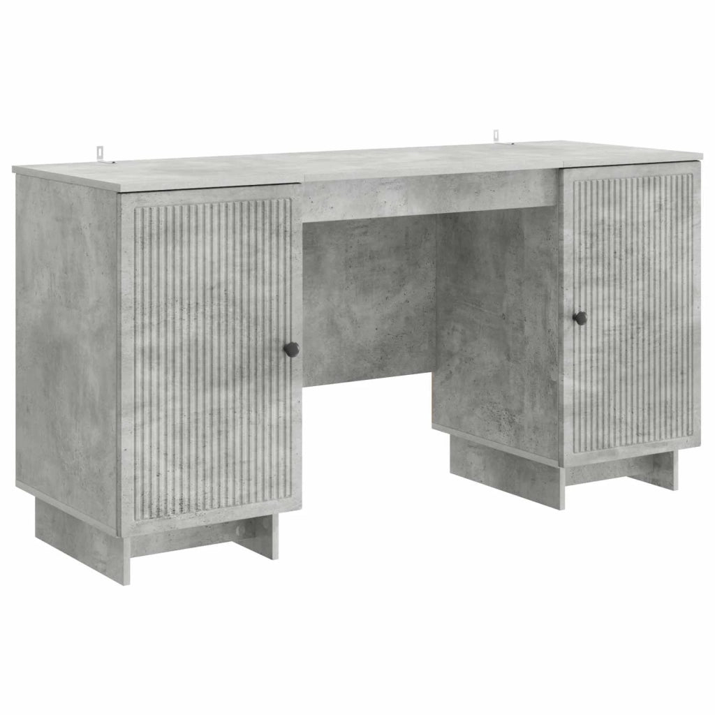 Scrivania Grigio Cemento Legno ingegnerizzato