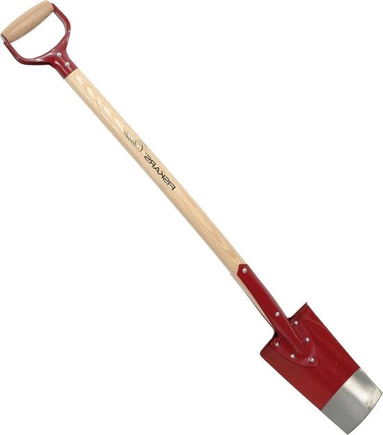 Spada per drenaggio e piantagione di fiori con lunghezza 105 cm in legno di quercia/stadio rosso