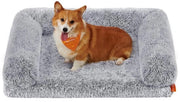 Cuscino per Cani Fluffyhug, Cuscino per Cani di Dimensione L, Cuscino per Cani per Cani di Dimensione Media, Cuscino per Cani in Schiuma a Bolle, Copertura Rimovibile e Lavabile, 91 x 68 x 23 cm, Ombra Grigia PGW232G01