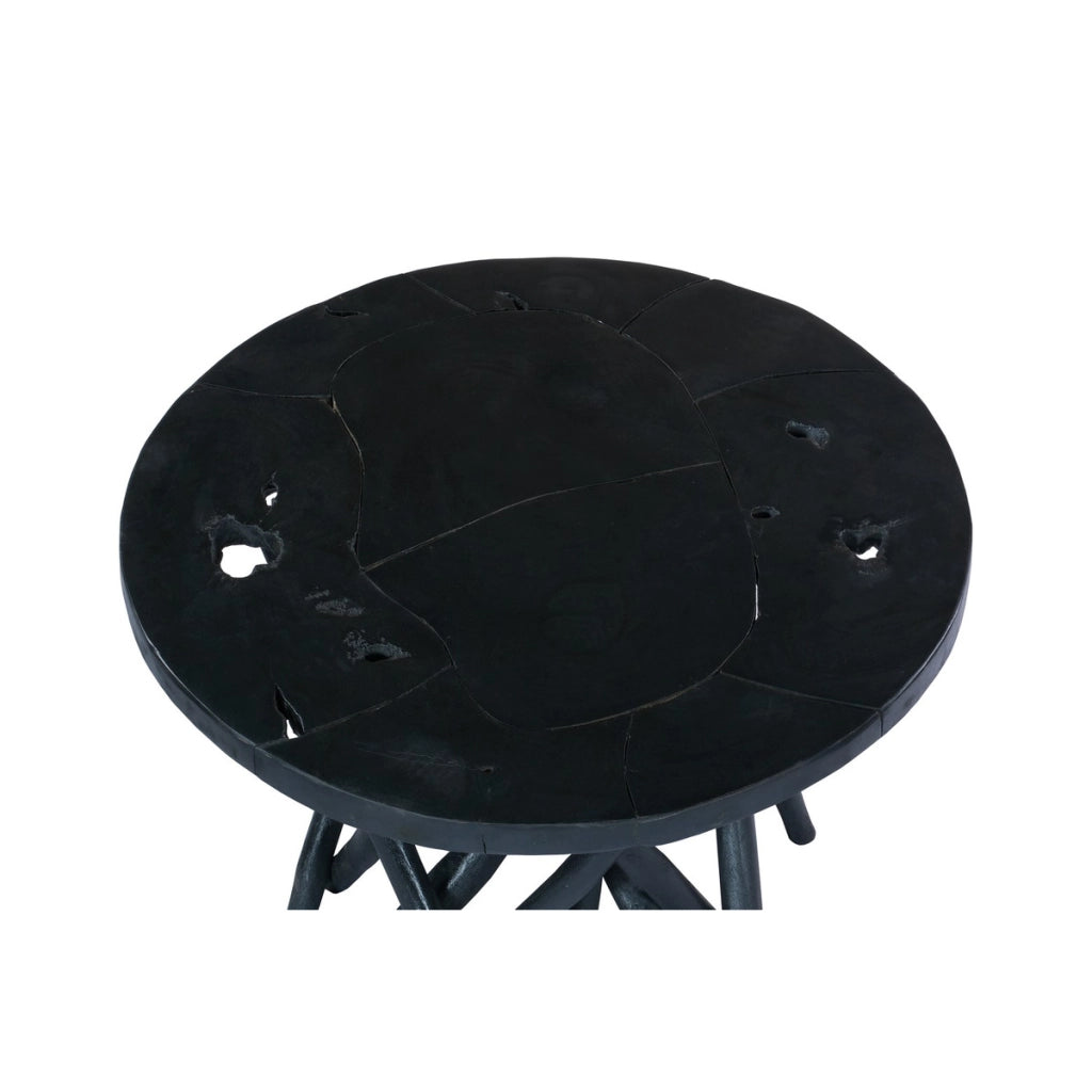 Tavolino Radix 625 in legno di teak nero
