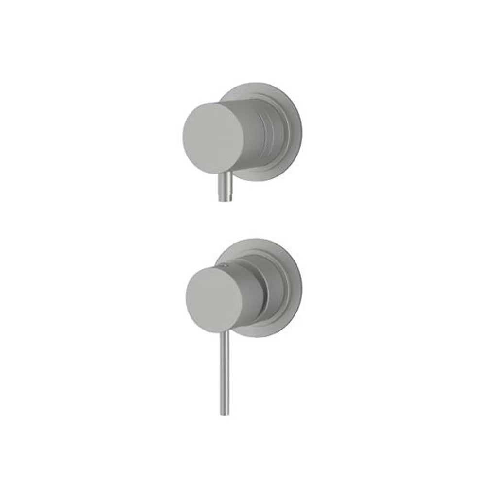 Miscelatore incasso doccia con deviatore a tre posizioni in acciaio inox spazzolato - Serie X Style Inox